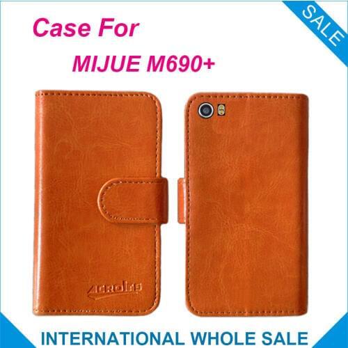 New Top Hot! MIJUE M690+ Case,New 2016 items Factory Price Flip Leather Exclusive Cover For MIJUE M690+ Case tracking number