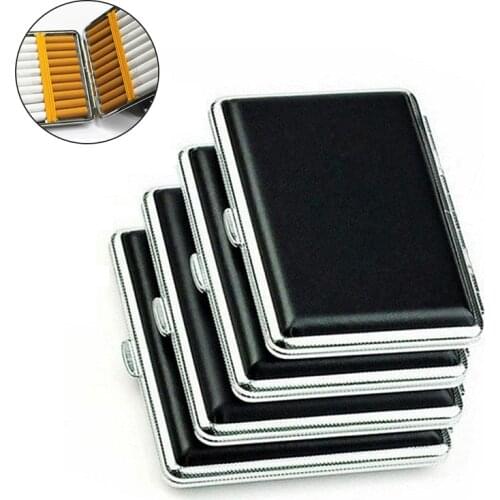 New Hot Leather 14-20 PCS Cigar Cigarette Tobacco Pocket Box Storage Case Holder Wallet