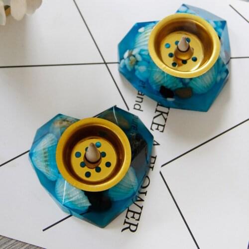 Resin Incense Cone Burner Holder Stones Decorative Censer Chic Ash Catcher