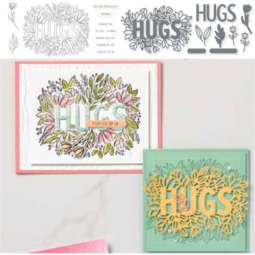 Hugs Metal Cutting Dies and Stamps for DIY Scrapbooking Card Stencil Paper Craft Handmade Album Handbook Decoration New Arrival