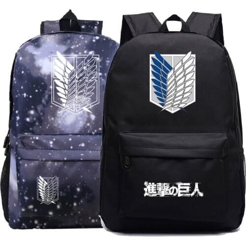 Attack on Titan Anime Backpack Students Schoolbag Fashion School Backpacks for Boys Girls Book Rucksack Men Women Travel Mochila