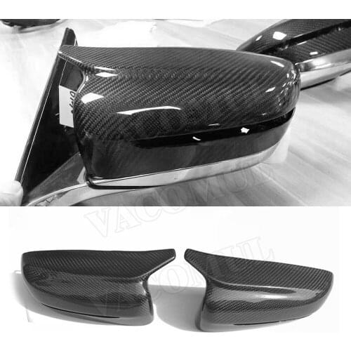 Carbon Fiber Replacement Side Mirror Cover Caps for BMW 5 Series G30 G38 / 6 Seies GT G32 / 7 Series G11 G12 2017-2018