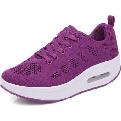 Summer New Mesh Pink Women Platform Casual Shoes Lace Up Basic Female Casual Flat Sneakers High Quality Ladies Casual Flats