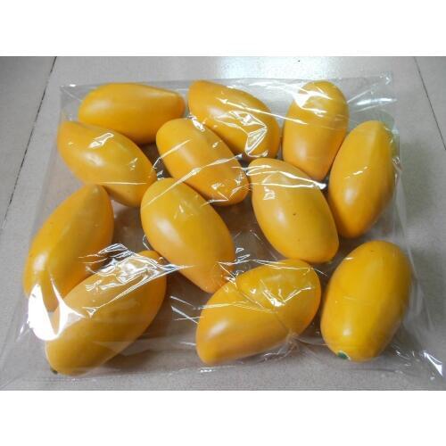 8cm yellow mongo Simulation fruit Mini Fruit model simulation fruit vegetable set fake fruit decorative accessories