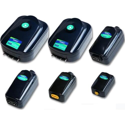 8W 12W ECO Air Pump Adjustable Super Silent 1 2 4 Outlet Aquarium Fish Tank Oxygen Koi Pond Air Aerator .Koi Fish Air Aerator