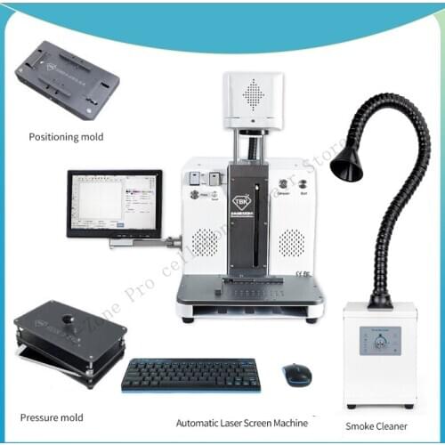 TBK-958C Automatic LCD back glass Laser separate Machine for iphone 8- 11pro max for DIY Engraving and LOGO marking Machine