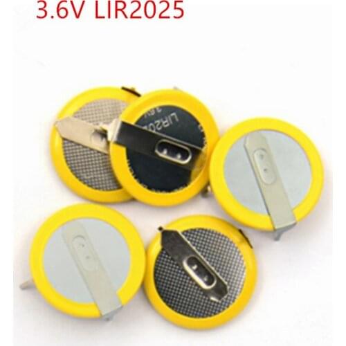 Remote Key Battery 3.6V LIR2025 Rechargeable Battery Free Shipping For BMW 3 5 Series E46 E39