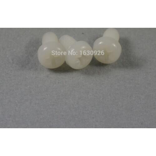Free shipping 50 pieces Metric Thread M3 x 4mm Full Nylon Philips Pozi Raised Pan Round Head Screw