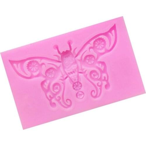 DIY Relief Flower Butterfly Silicone Lace Mold Cupcake Fondant Molds Gumpaste Chocolate Moulds Sugarcraft Cake Decorating Tools
