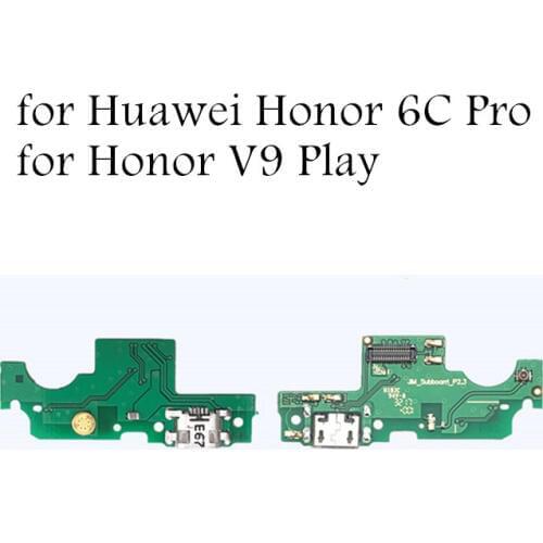 For Huawei Honor 6C Pro USB Charger Connector Flex Cable Honor V9 Play USB Charging Dock PCB Board Flex Cable Repair Spare Parts
