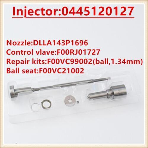 F00R J03 486 diesel injector repair kits F00RJ03486 diesel nozzle valve spare parts F 00R J03 486 for 0445120127