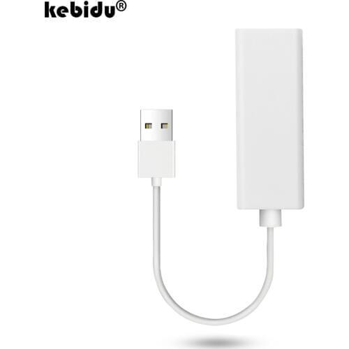 Kebidu USB 2.0 male to RJ45 Female High Speed Ethernet Network LAN Adapter Card 10mbps Adapter for PC Laptop