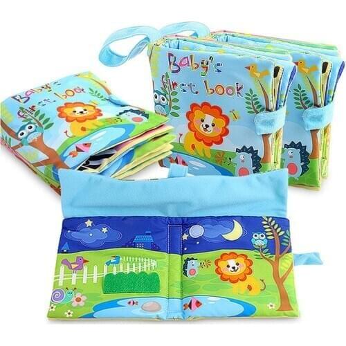 Farm Animals Non-Toxic Fabric Soft Cloth Book Rustled Cognitive Animal Early Development Baby Infant Learning Education Toy