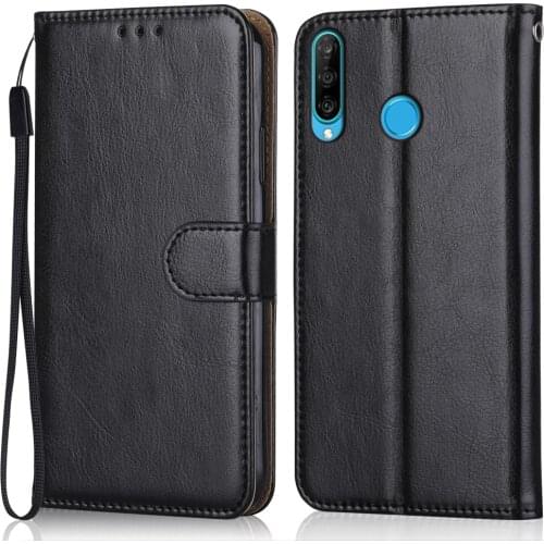 Folio Luxury Leather Case for On On Huawei P30 Lite New Edition Wallet Stand Flip Case Phone Bag