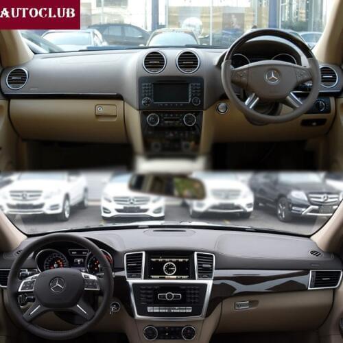 For Mercedes-Benz GL ML Class 300 450 400 500 350 Leather Dashmat Dashboard Cover Pad Dash Mat Sunshade carpet 2006 2013 2019