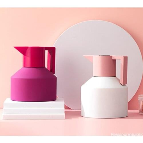 Geometric Water Jug Water Pitcher Large Capacity Jugs Double Layer Vacuum Coffee Thermos Kettle Insulated Bottle Tea Pot