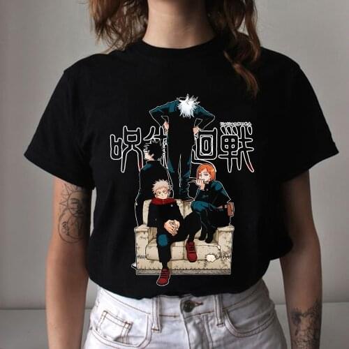 Jujutsu Kaisen T-Shirt Men Cotton T Shirt Anime Gojo Satoru Itadori Yuji Clothes Anime Tops Tees