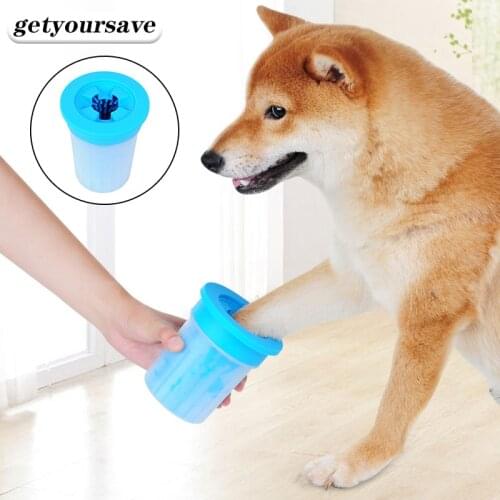 Dog Legs Cleaner Pet Feet Washer Cleaning Supplies Cleaner Dog Paws Puppy Supplies Splash Proof Soft Silicone Washing Cup