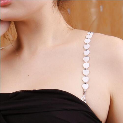 Underwear shoulder strap beaded shoulder strap invisible belt bra love shell shoulder strap
