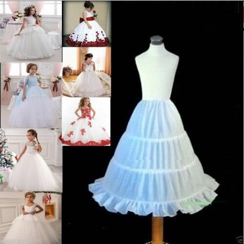 Inform Newly Design Flower Girl dress Children Underskirt Wedding Crinoline Petticoat