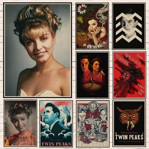New TWIN PEAKS Posters Clear Image Wall Stickers Decoration Good Quality Prints Retro Vintage Poster kraft Paper Home Decor