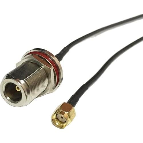 New Modem Coaxial Cable RP-SMA Male Plug Switch N Female Jack nut Connector RG174 Cable Pigtail 20CM 8inch Adapter RF Jumper
