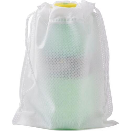 Wholesale Custom Logo 45x55cm 50pcs White Large Sheer Drawstring Shoes Shopping Packaging Reusable Folding Fabric Non Woven Bag