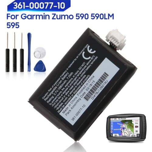 Original Replacement Battery For Garmin Zumo 595 590 590LM 616-00077-00 616-00077-10 010-12110-003 361-00077-10 1880mAh