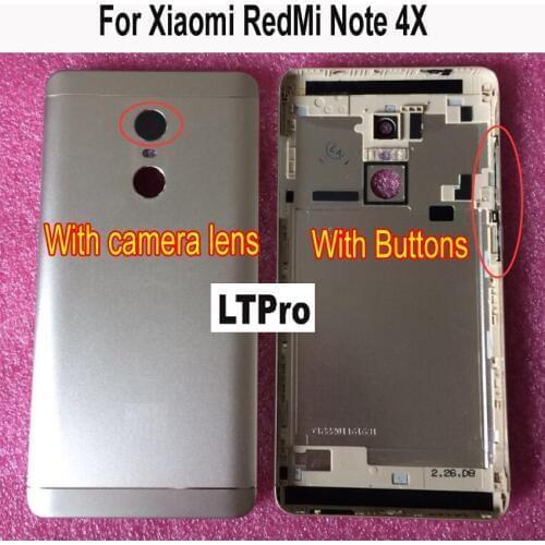 For Xiaomi Redmi Note 4 Note4X Snapdragon 625 or MTK X20 Version Spare Parts Back Battery Cover Replacement