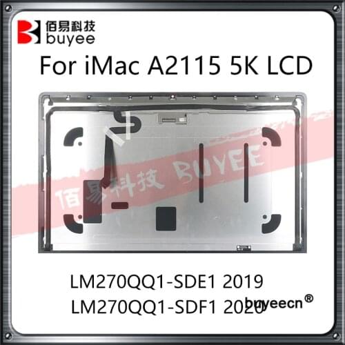 Original 27" LM270QQ1 SD E1 5K LCD Screen For iMac A2115 LCD Screen Display Assembly Front Glass 2019 Year