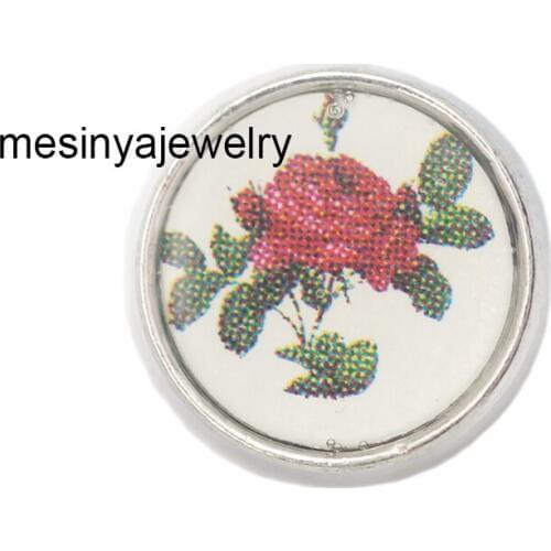 10pcs rose flower floating charms for glass locket FC-944,Min amount $15 per order mixed items