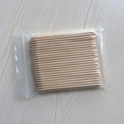 Useful Orange Wood Sticks 50pcs/lot Cuticle Pusher Remover Manicure Pedicure Care Tool Nail Art Design Decorations