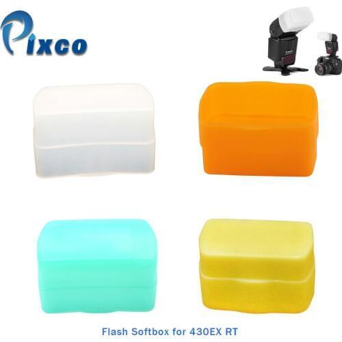 Pixco Suit For CANON 430EX RT Bounce Flash Diffuser Softbox White Green Orange Yellow
