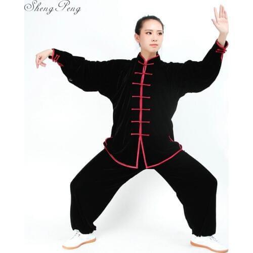New Design Woman Short Long Sleeved Wushu TaiChi KungFu Uniform Female Suit Uniforms Tai Chi Exercise Clothing Coat + Pants Q103