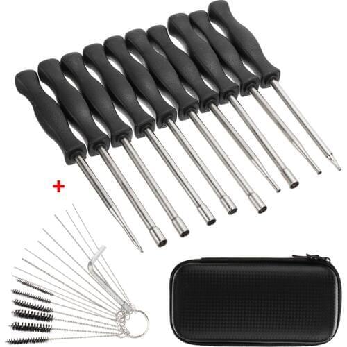 10PCS 7/21Teeth Splined Screwdriver Carburetor Adjustment Tool Pac Man Screwdriver Kit Single Hexagon Screwdriver