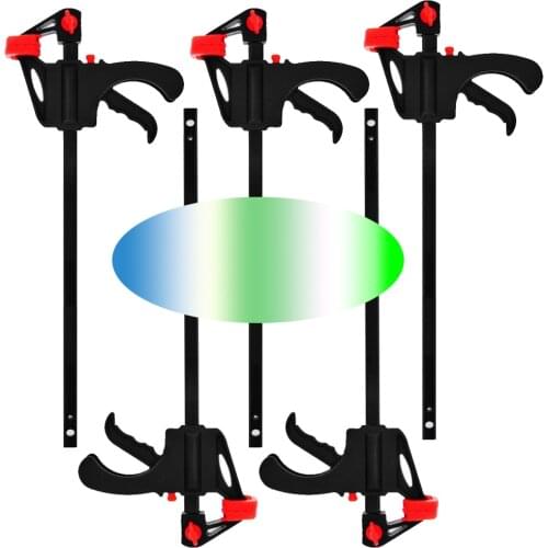 NEW arrival red 3/4/5pcs 4 inch or 6 inch Woodworking Bar F Clamp Clip Hard Grip Quick Ratchet Release DIY Carpentry Hand Tool