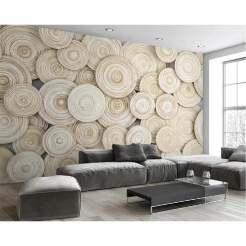 Beibehang Custom Wallpapers 3D Living Room Bedroom Background Wallpaper Stereo Round Mural Background Mural photo 3d wallpaper