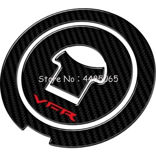 3D Carbon-look Motorcycle Fuel Gas Cap Protector Decals Case for Honda Interceptor VFR VFR800 1988-2009