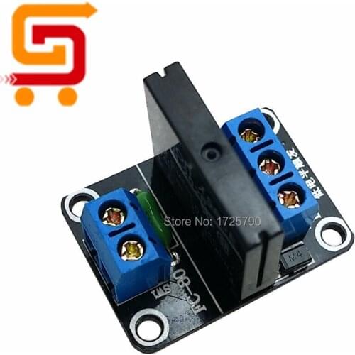 5PCS 5V 1 Channel SSR Solid State Relay Module G3MB-202P 240V 2A Output with Resistive Fuse For Arduino M63