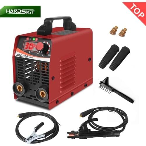 HANDSKIT ARC-300 Inverter Welding Machine Portable 110V/220V Electric Welder Mini Home Semi-Automatic Spot Welding