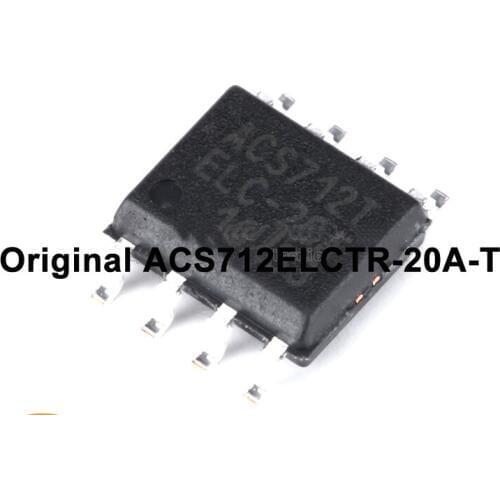 Free shipping ALLEGRO SOP-8 ACS712ELCTR-20A-T current sensor range ACS712E 20A Voltage isolation sensor