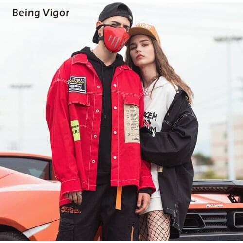 BINWEIGE Mens Denim Jackets