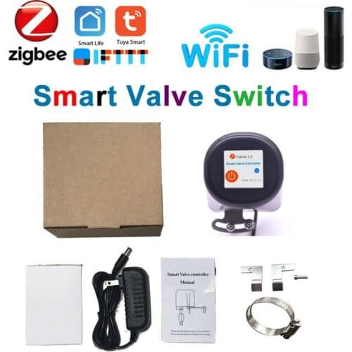DIY Smart Home Tuya Zigbee wireless control Water/Gas Valve switch wifi pipe robot voice control with Alexa Google Assistant