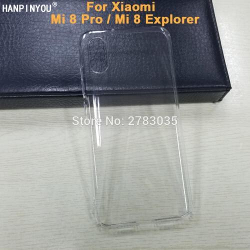 For Xiaomi Mi 8 Pro / Mi8 Explorer 6.21" Glossy Snap Phone Case Crystal Invisible Hard PC Cover Clear Protect Back Shell