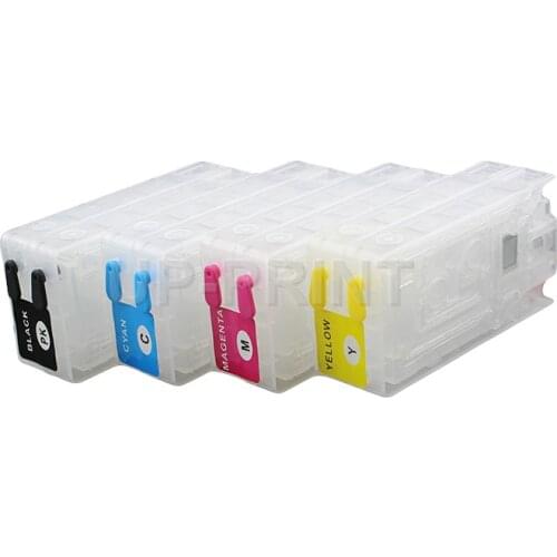 UP 1set 4color Refillable Ink Cartridge compatible For Epson TM C3500 C3510 C3520 for GJiC22P Label Printer