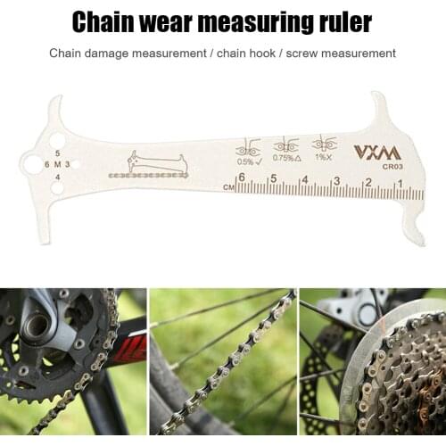 Road Chain Wear Indicator Checker Mountain Bike Cycling Gauge Measurement Ruler for Outdoor Cycle Biking Entertainment