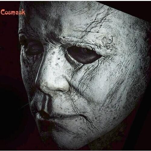 Cosmask Halloween Michael Myers Mask Trick Or Treat Studio Halloween Party Mike Mel White Full Head Latex Mask