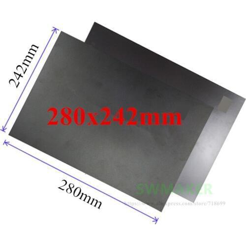 Square 280x242mm Magnetic Adhesive Print Bed Tape Print Sticker Surface Flex Plate for DIY Flyingbear P905X 3D printer