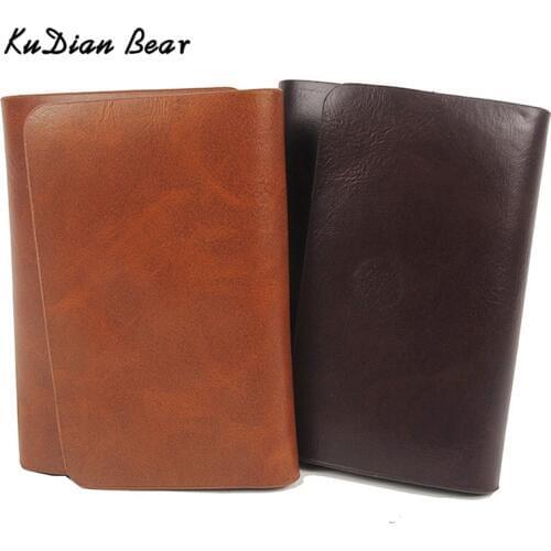 KUDIAN BEAR Leather Men Money Clip Wallet Magnet Men Money Purse Brand Designer Fake Coin Money Pouch Cases Bag -- BID057 PM49