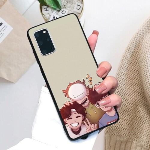 For Samsung Galaxy DreamTeam (Dream, GeorgeNotFound, Sapnap) Soft TPU Black Border Samsung Galaxy Case